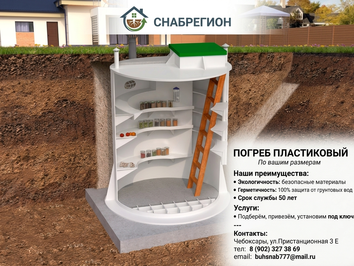 Пластиковые погреба